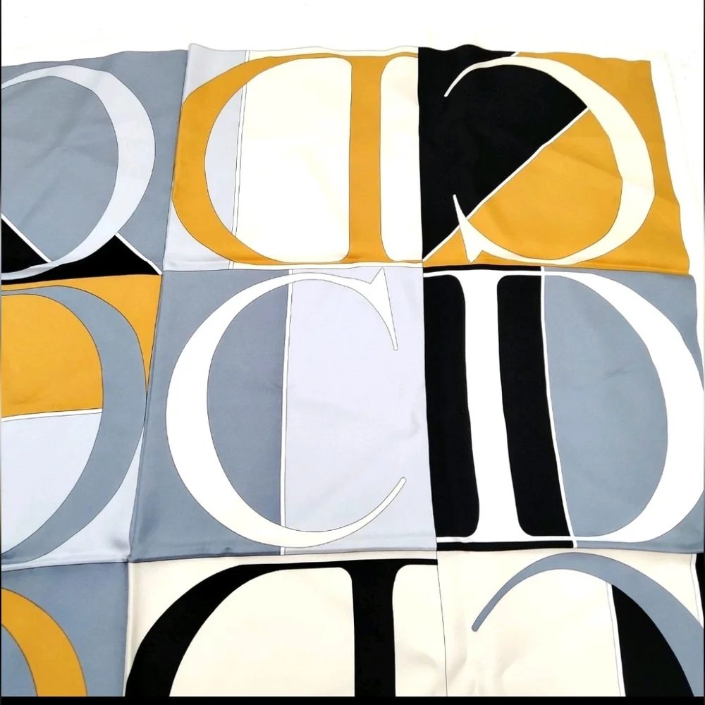 Christian Dior Monochrome Logo Scarf
